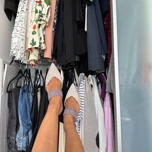 Malone Souliers Maisie pointed-toe mesh mules